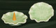 Boon Decor Celadon Miniature Lotus Leaf Dish - Set of 2