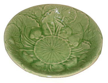 Boon Decor Celadon Porcelain Lotus Bowl - 13 dia x 3 deep