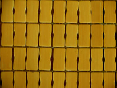 Boon Decor Bamboo Tile Area Mat Close-up of Bamboo Tiles