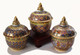 Boon Decor Hand Painted Benjarong Jar One of a Kind 3.5dia 5h SEE CHOICES
