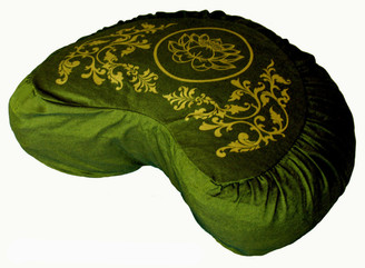 Boon Decor Meditation Pillow Crescent Zafu Cushion Lotus Enlightenment SEE COLORS