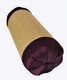 Boon Decor Bolster Pillow Tatami with Burmese Silk - Purple