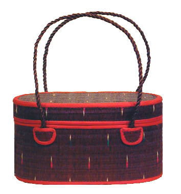 Boon Decor Handbag - Oval Shaped Woven Tatami