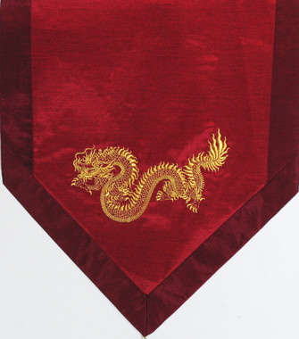 Boon Decor Altar Cloth Or Wall Hanging - Embroidered - Golden Dragon