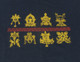 Boon Decor T-Shirts with Sacred Symbols, Women Tee Shirt - Eight Auspicious Symbol - Black