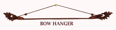 Boon Decor Fabric/Runner Hanger - Carved Teak Wood and Bamboo Bow Brown SEE SIZES