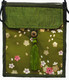 Boon Decor Purses/Pouches Kimono Silk Print Flat Shoulder Handbag - Green