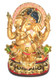 Boon Decor Ganesh Playing Horn - 6.5 Painted Resin