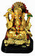 Boon Decor Ganesh w/ Gold Bolster on His Dais - 4.25 Painted Resin