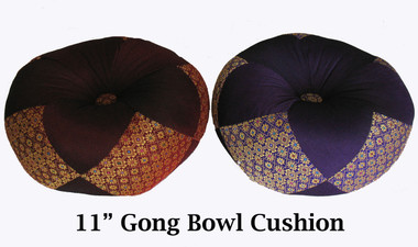 Boon Decor Gong Cushion - Silk Brocade - 11 Diameter