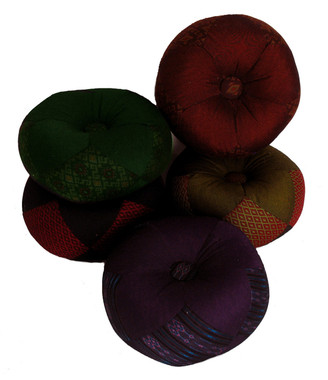 Boon Decor Gong Cushion - Global Weave Fabric 8 Diameter