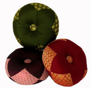 Boon Decor Gong Cushion - Silk Brocade 7 Diameter