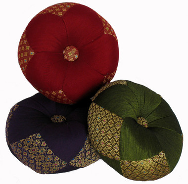 Boon Decor Gong Cushion - Silk Brocade 8 Diameter