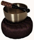 Boon Decor Singing Bowl Set 3.5 dia Japanese Rin Gong - Hand Stitched Cushion SEE COLORS