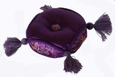 Boon Decor Singing Bowl Cushion - 3 Square Silk Brocade SEE COLOR CHOICES