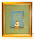 Boon Decor Shadow Box Art Hand Painted Ganesh Statue - OM Symbol
