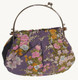 Boon Decor Handbag - Japanese Silk Kimono - Large Lavender Floral Handbag