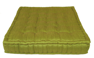 Boon Decor Tufted Floor Cushion Lime Green Floor Pillow
