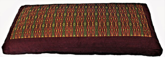  Boon Decor Meditation Bench Seiza Cushion Global Weave Burgundy Brown 