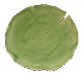 Boon Decor Celadon Tabletop Dinnerware Lotus Blossom Collection 11.5 Lotus Leaf Dinner Plate / Charger