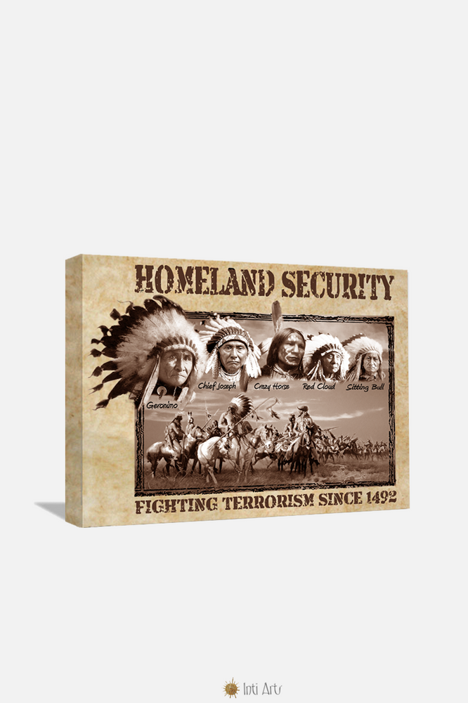 Homeland Security Feathers,  Canvas 20"x24"