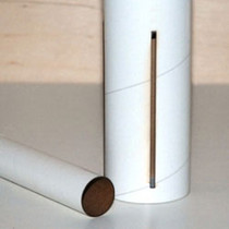 Thin-Wall Cardboard 1.6" (38mm) x 22" Tube 3-slot