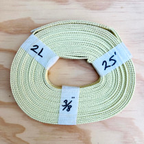 3/8" x 25 Ft.ft Tubular Kevlar Harness with 2 sewn loops