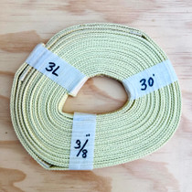 3/8" x 30ft Tubular Kevlar Harness with 3 sewn loops