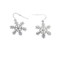 Snowflake Earrings Silver Tone