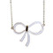 Ribbon Necklace White