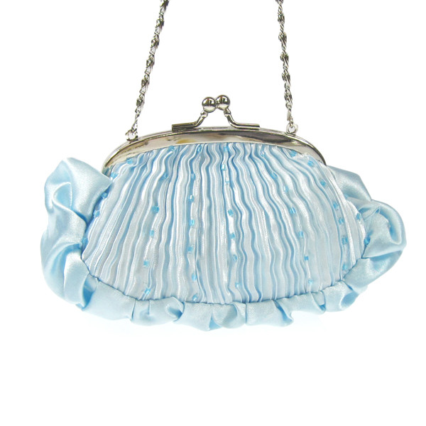 light blue clutch purse