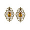 Gothic Lace Earrings Gold