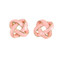 Large Enamel Knot Stud Earrings Pink
