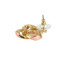 Large Enamel Knot Stud Earrings Pink