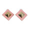 Pyramid Stud Earrings Pink Pyramid Stud Earrings Pink
