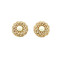 Bead Encrusted Infinity Stud Earring Ivory