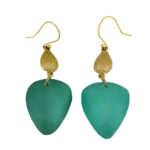 Strawberry Shape Earrings Teal