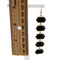 Hexagon Long Earrings Black