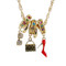 Charm Necklace Earrings Accessories Theme Gold Tone
