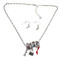 Charm Necklace Earrings Accessories Theme