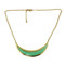 Crescent Moon Necklace Mint