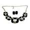 Cubic Classical Necklace and Earrings Set Silver