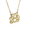 Old Victorian Initial B Necklace and Earrings Set Gold