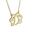 Old Victorian Initial D Necklace and Earrings Set Gold