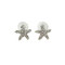 Dazzling Crystal Starfish Stud Earrings