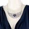 Silver Filigree Crescent Necklace and Earring Set