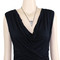 Large Cone Necklace and Earrings Set Black and Silver