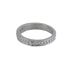 Finger Tip Ring Silver Tone Size 3