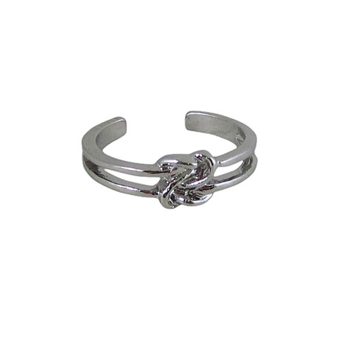 Finger Tip Ring knot Design Silver