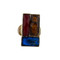 Downtown Couture Design Ring Blue, Red, and Tortoise